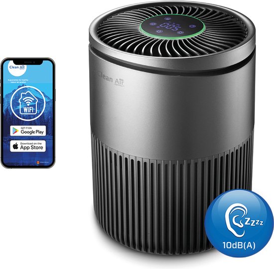 Clean Air Optima® CA-503T Compact Smart - Purificateur d'air ioniseur HEPA  UV-C