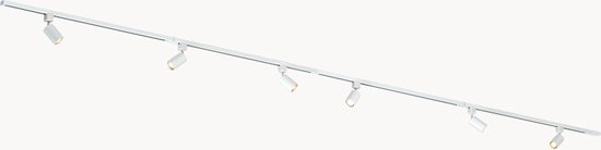 Railverlichting set 200cm - 4 hanglampen - Wit | Railverlichting