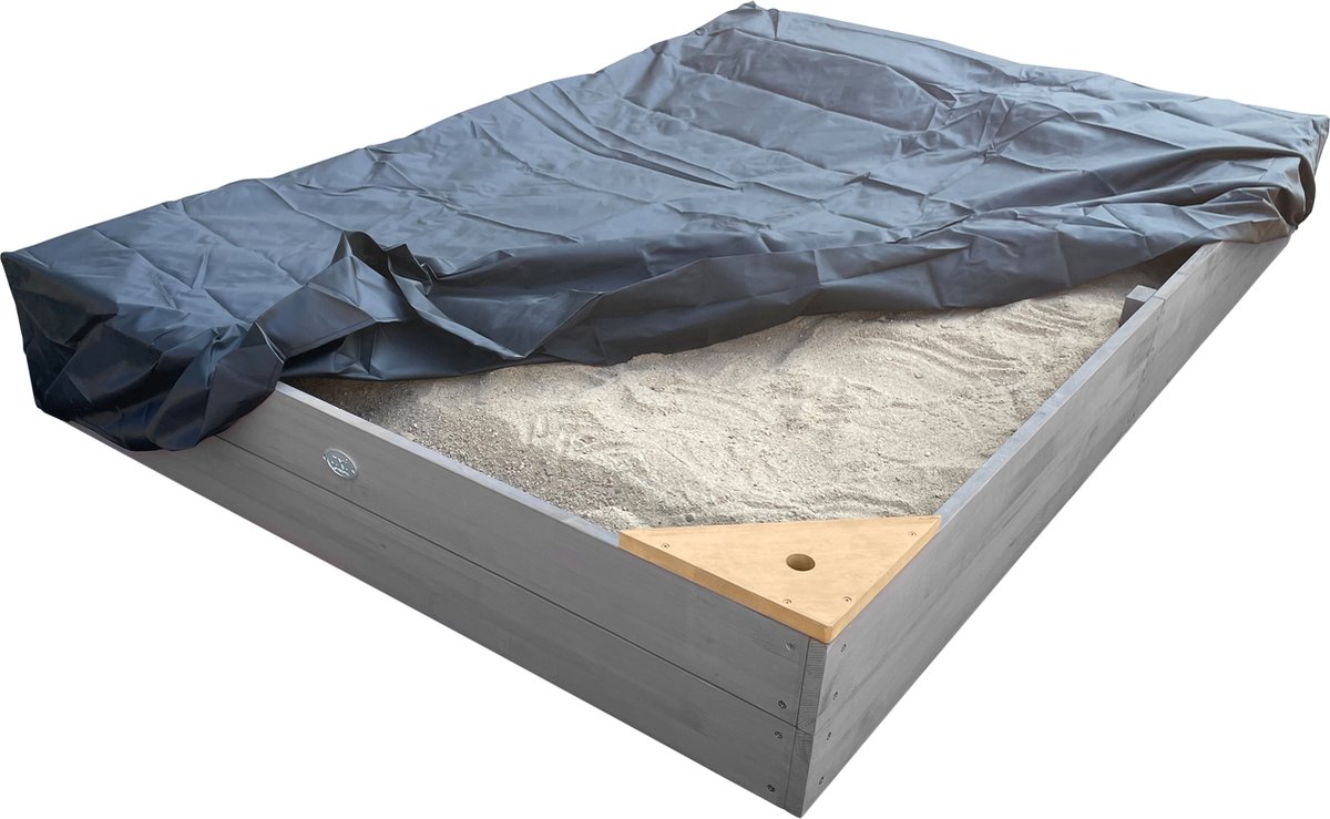 AXI Kelly Zandbak met Speelkeuken Grijs/bruin - Wastafel incl. 17-delige accessoire-set - Inclusief afdekzeil en gronddoek — afbeelding 17