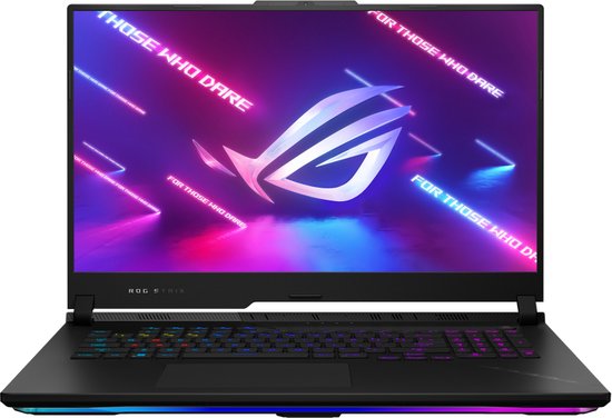Asus ROG Strix SCAR 17 - Laptop - 17.3" IPS WQHD bij 240 Hz - AMD Dragon Range R9-7945HX - NVIDIA GeForce RTX 4080 - 32 GB DDR5 - 2 TB SSD - Wi-Fi, Bluetooth - Windows 11 Home - zwart