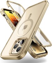 Supcase EdgeMag Hoesje met screenprotector Geschikt Voor iPhone 14 Pro Max - Goud