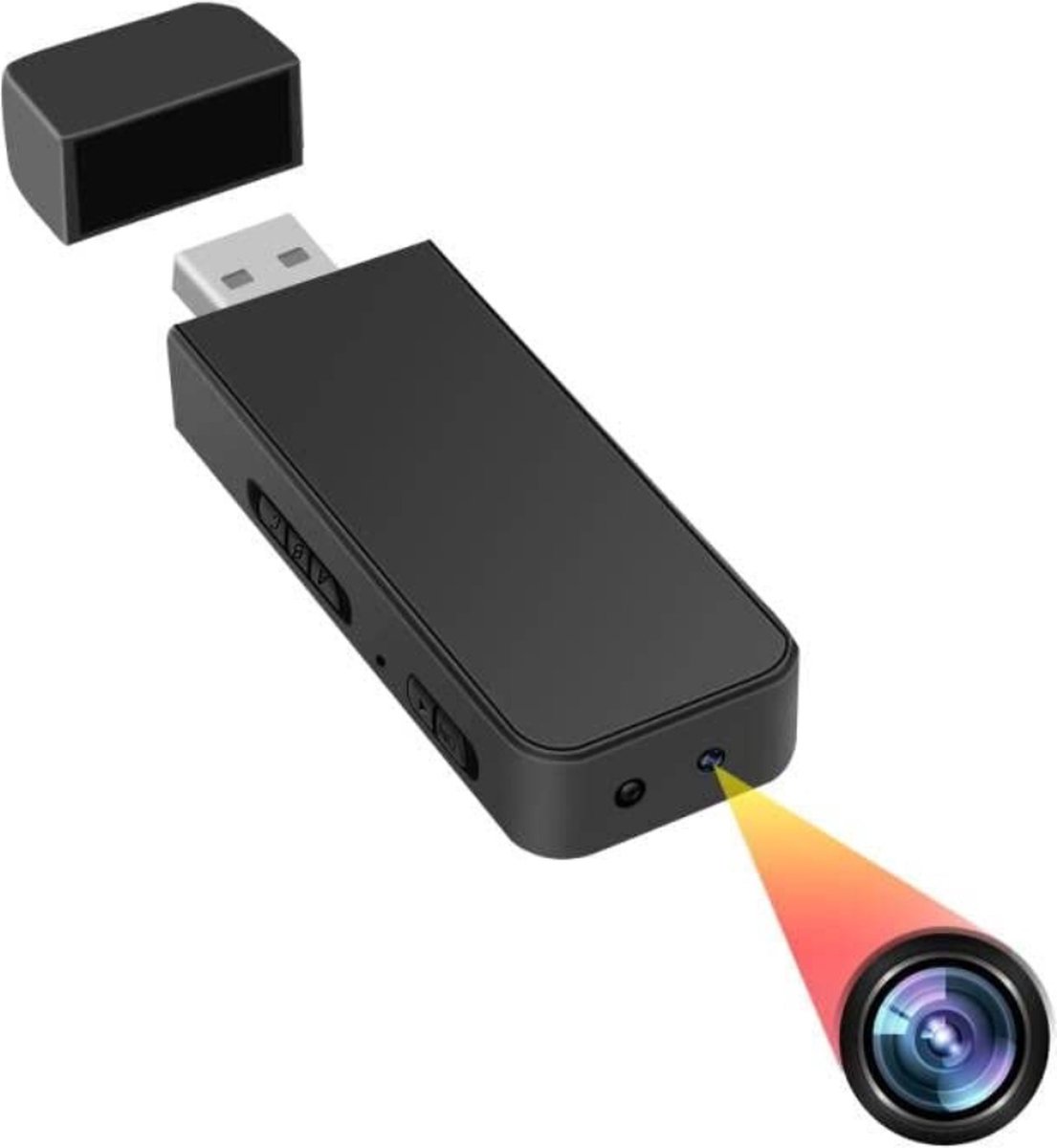 Bolture Spycam - Spy Camera USB - Verborgen Camera - Mini Camera - Spy Cam - Camera Opname - Nachtzicht - HD 1080P - 32GB