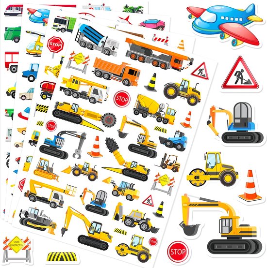 HEMA Stickervellen 3D Letters En Cijfers 19x10 - 2 Vel