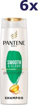 6x Pantene Shampoo - Smooth & Sleek 360 ml