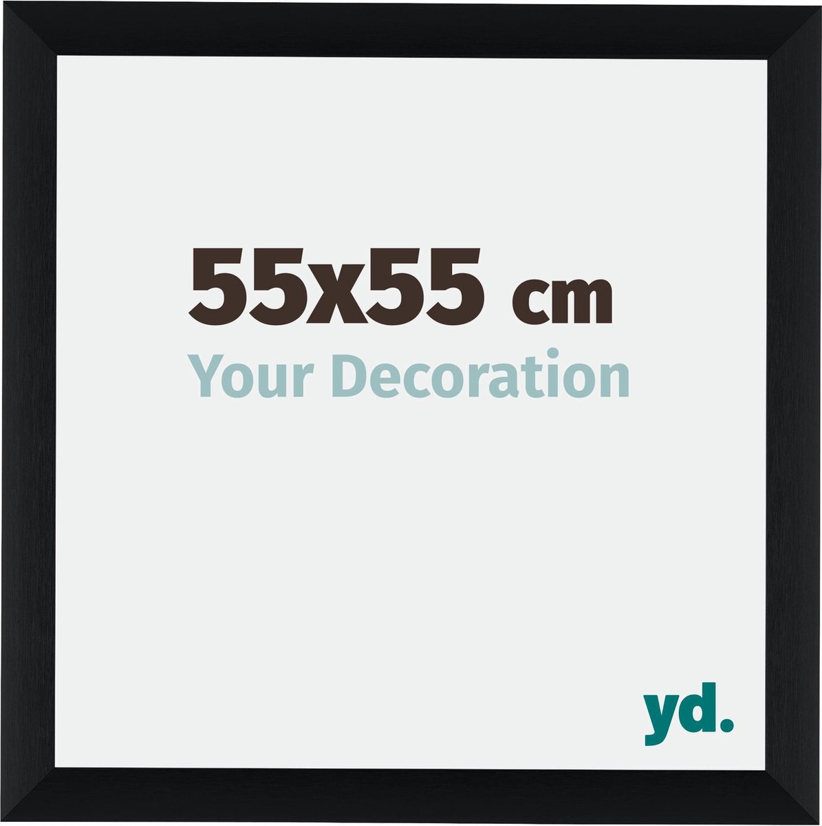yd. Your Decoration - Fotolijst 55x55 cm - Aluminium - Zwart Geborsteld - Tucson