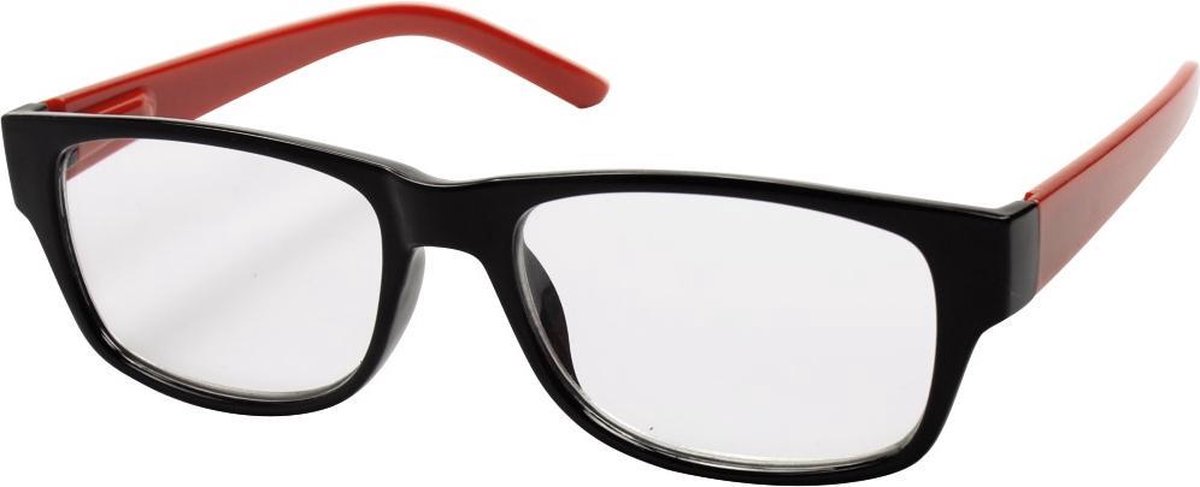 Hama Leesbril Plastic Zwart/Rood +2.0 Dpt