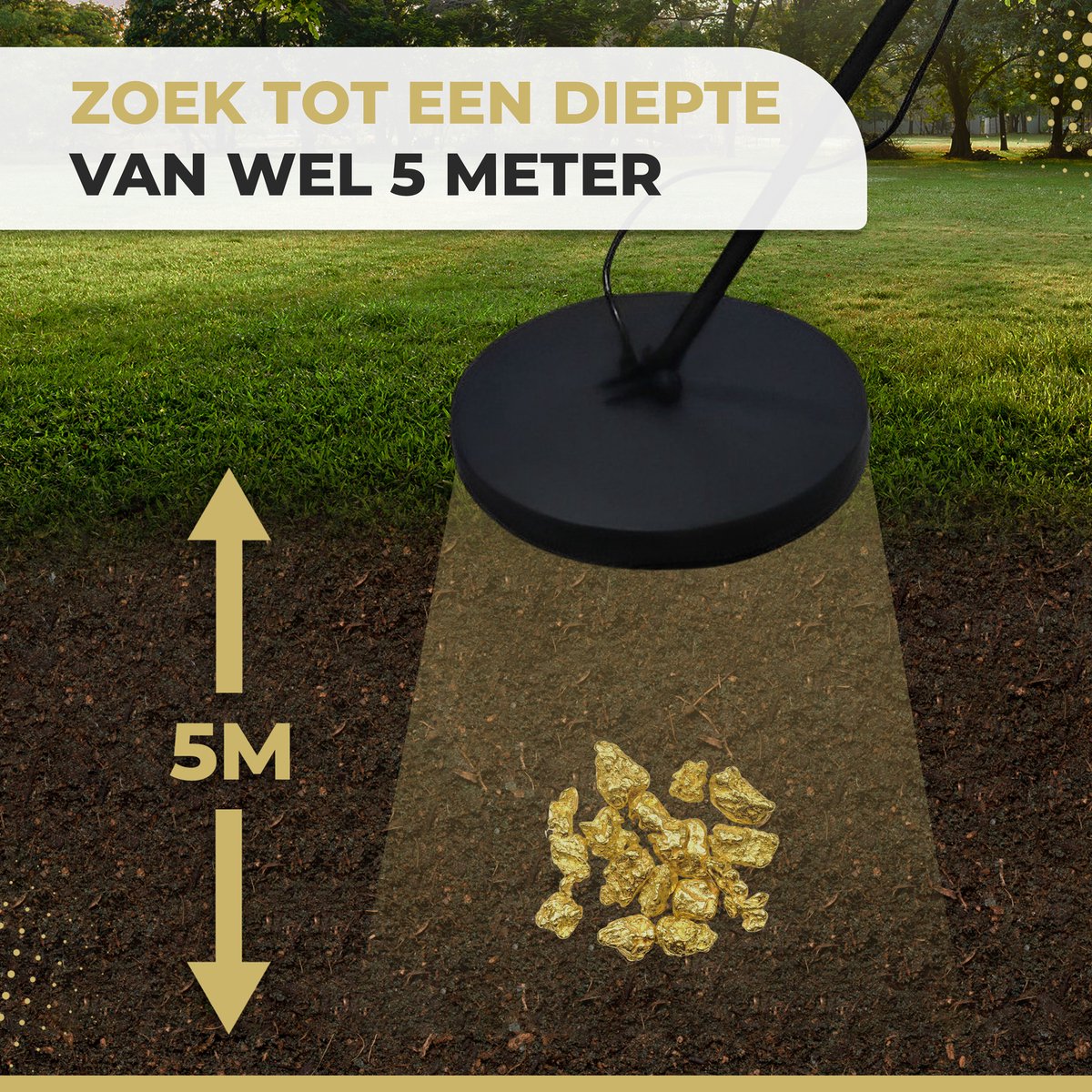 Diepgevoelige metaaldetector Metaaldetector Gereedschap Professioneel voor volwassenen