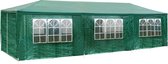 tectake -Tuinpaviljoen Elasa 9x3m met 8 zijdelen - groen