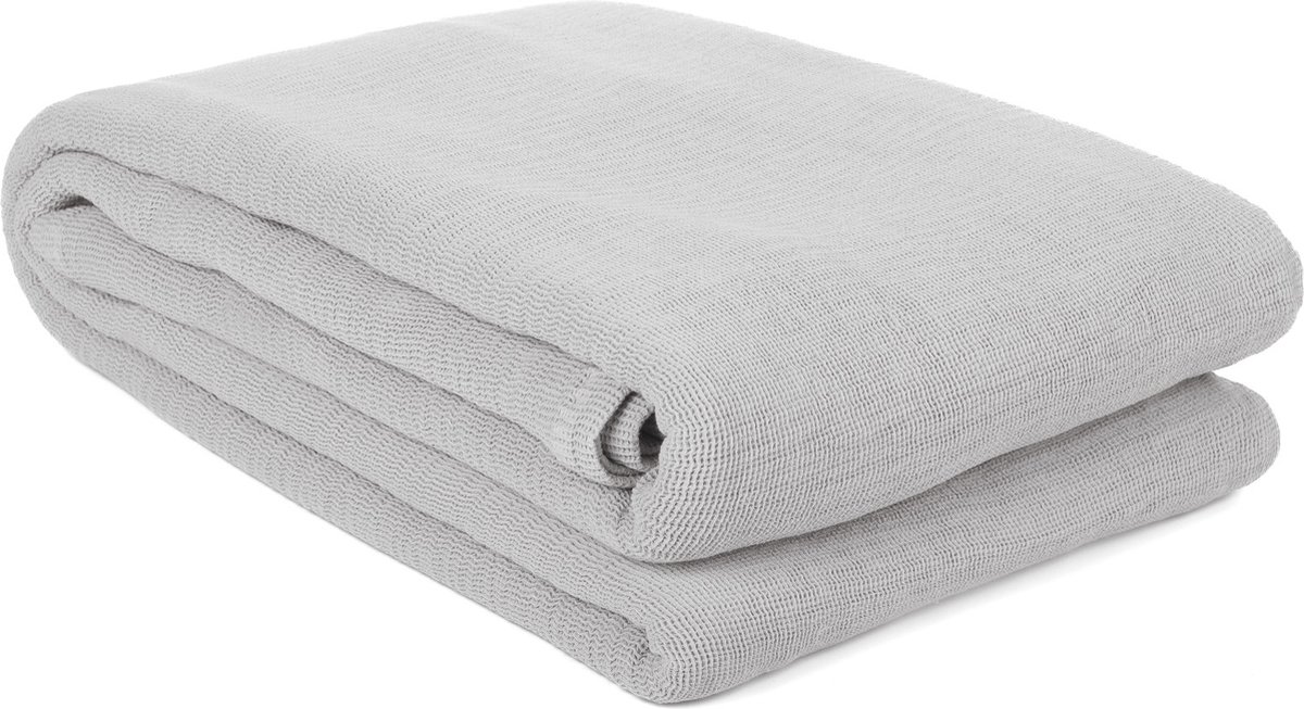 Yellow Vapor-Grey Sprei Ica 270x260 cm, gemaakt van 100% Katoen
