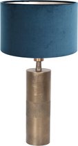 Lampe à poser Steinhauer Bassiste – ø 30 cm –– bleu et bronze