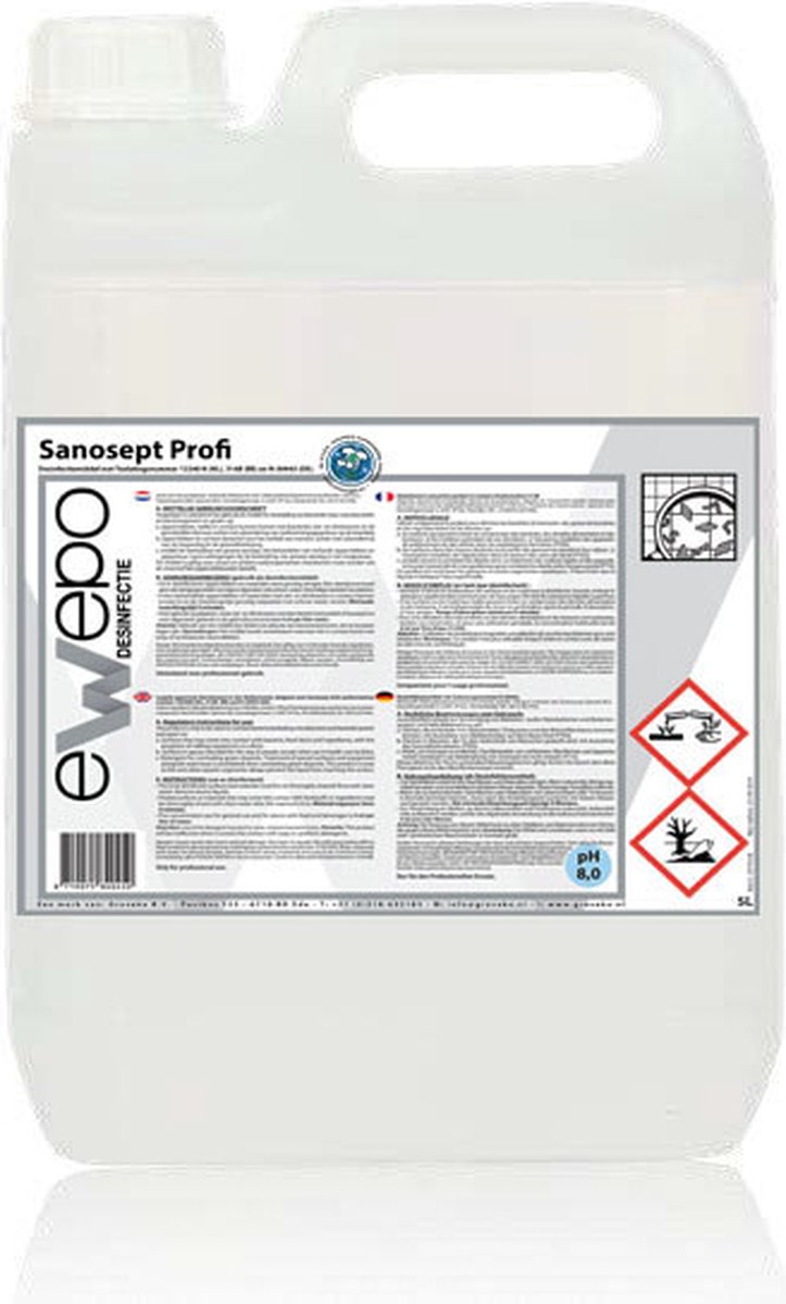 Goedkoopste Sanosept Profi Desinfectiemiddel 5 liter Ewepo