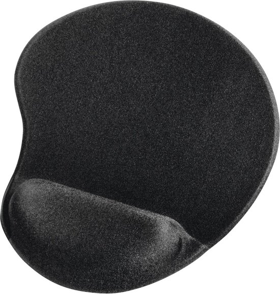 Hama “Ergonomic” Ergonomische muismat, zwart