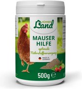 HÜHNER Land - Rui Hulp voor Kippen en Kwartels - Voor een sterk en glanzend verenkleed - Bevat belangrijke vitamine, mineralen en aminozuren - 500g