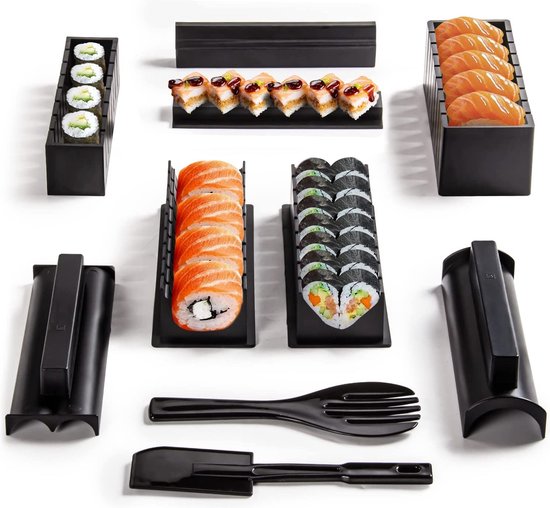 Door bal Merg Sushi Making Kit 10 Stuks DIY Sushi Set Sushi Rolls Sushi Making Set DIY  Sushi Roller... | bol.com