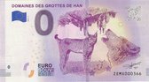 0 Euro biljet België 2018 - Domaines des Grottes de Han