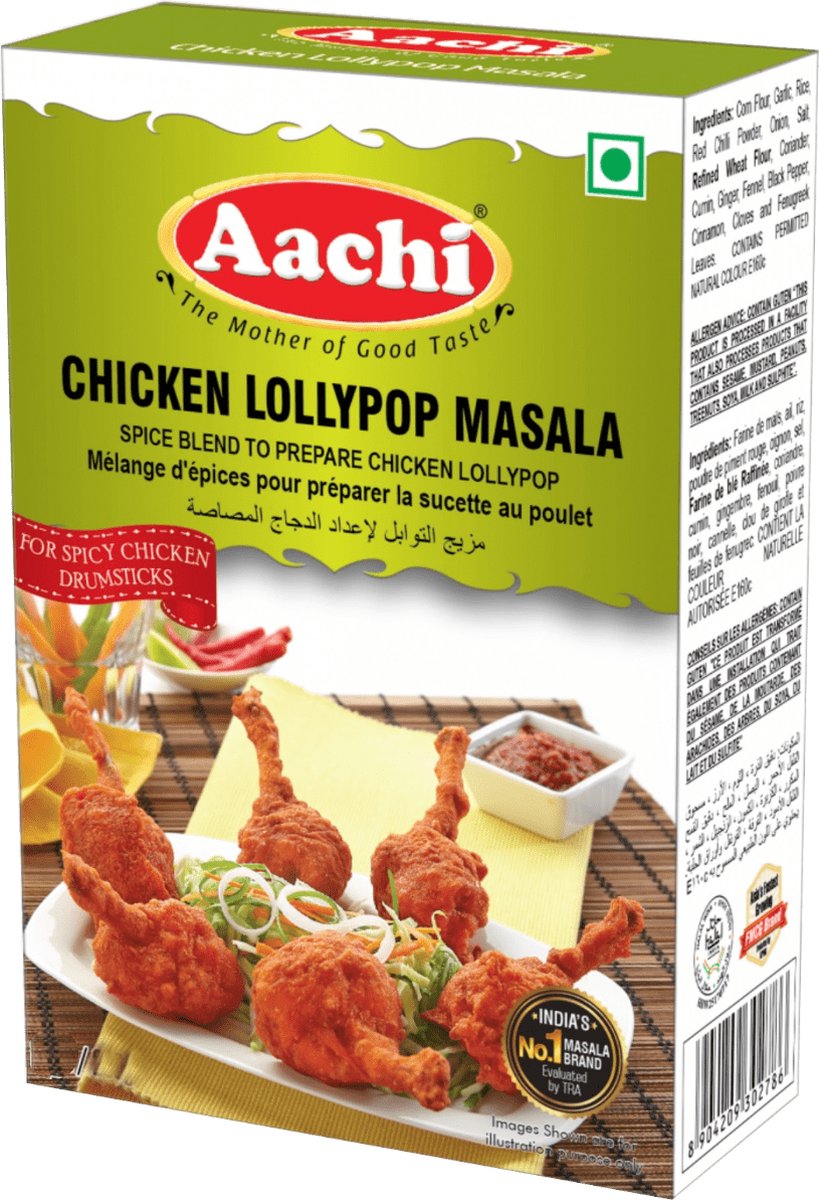 Goedkoopste Aachi - Kruidenmix voor Drumsticks - Chicken Lollypop Masala - 3x 160 g