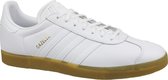 adidas Gazelle Heren Sneakers - Ftwr White/Ftwr White/Gum4 - Maat 45 1/3