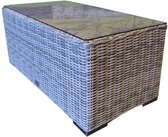 Mambo XL lounge tuintafel 120x60xH45 cm wit grijs