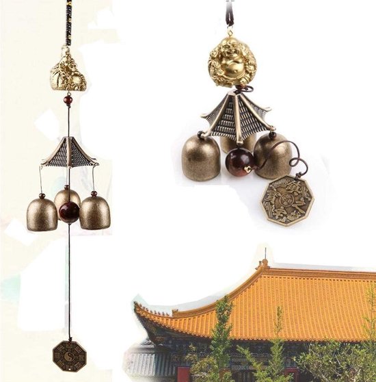 Carillon éolien porte-bonheur - Carillon éolien Feng shui porte- Charm  Plein air avec