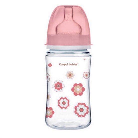  - Canpol Babies NEWBORN BABY (roze) Easy Start Anti-Koliek babyfles 3m+, 240 ml 240 ml