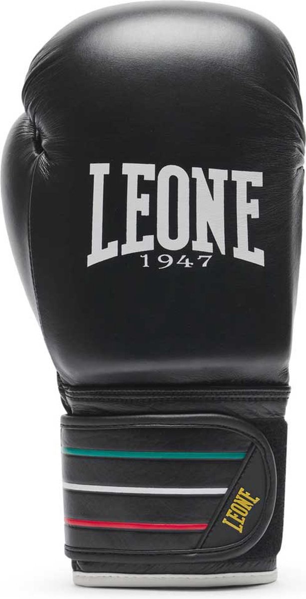 Leone1947 Flag Kunstlederen Bokshandschoenen Zwart 10 Oz