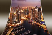 Fotobehang View Dubai City Skyline | XL - 208cm x 146cm | 130g/m2 Vlies