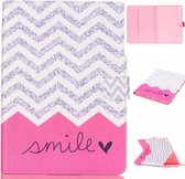 iPad Pro boekstijl hoes Chevron en smile