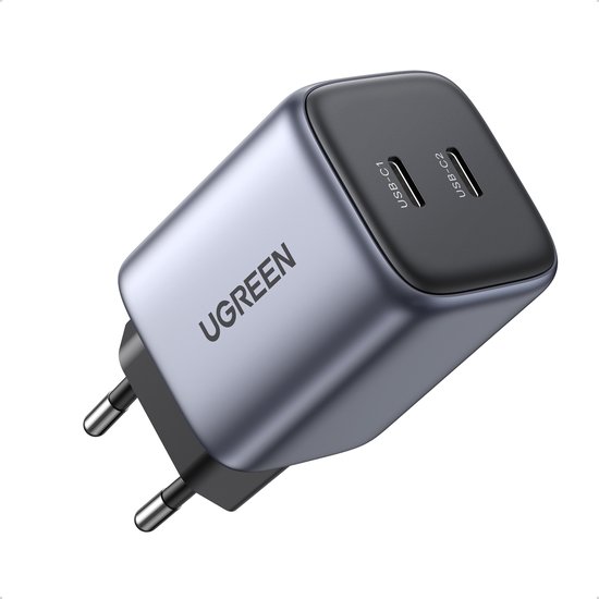 UGREEN Nexode 45W PD USB-C Snellader GaN Adaper Fast Charge Grijs