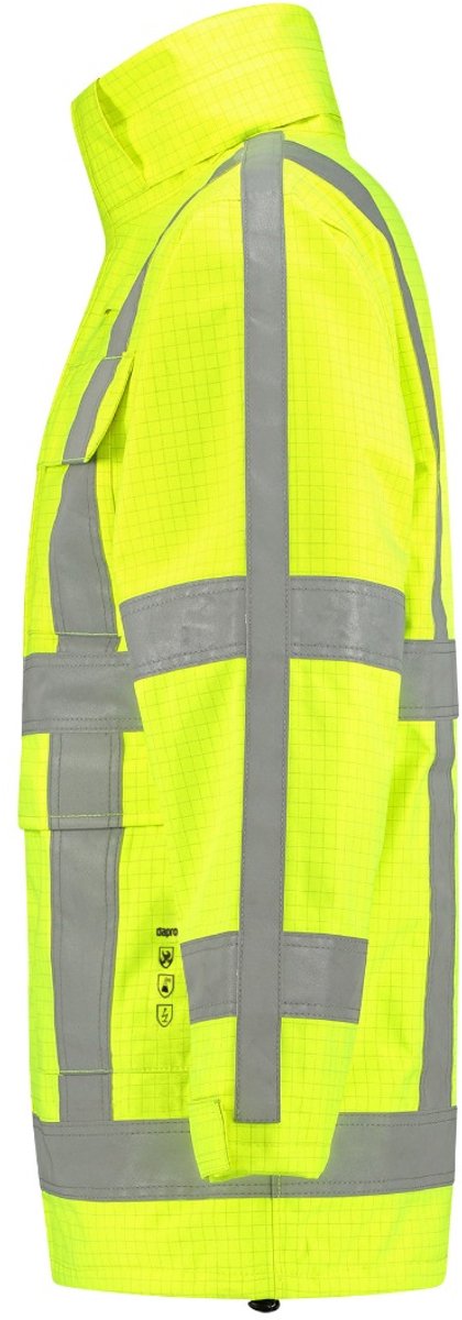 Dapro Infinity Multinorm Regenjas - Maat XL - Hi-Vis Geel - Vlamvertragend , antistatisch en chemicaliën resistent