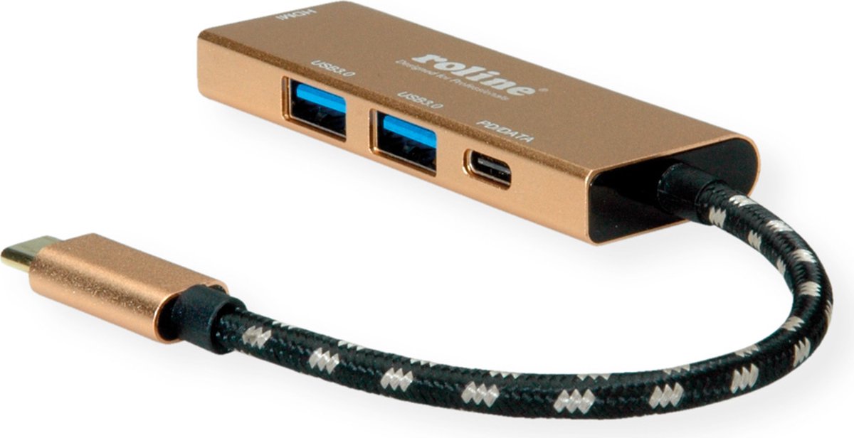 ROLINE Câble de chargement USB2.0 Y - Splitter, Type C vers 2x C