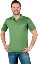 Poloshirt heren met rits rood maat L