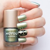 MoYou London Stempellak - Croco Spark - Groen Multicolor Shimmer