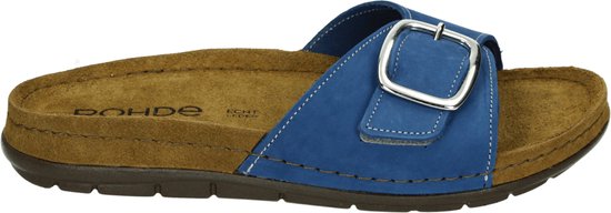 Rohde 5875 - Volwassenen Dames slippers - Kleur: Blauw - Maat: 38