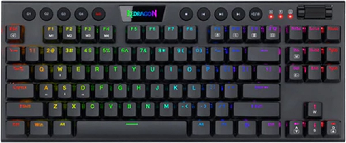 Redragon Horus K622-TKL Gaming Toetsenbord Bedraad - Hoogwaardig QWERTY toetsenbord - Aluminium Frame