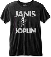 Janis Joplin - Shea '70 Heren T-shirt - Eco - L - Zwart