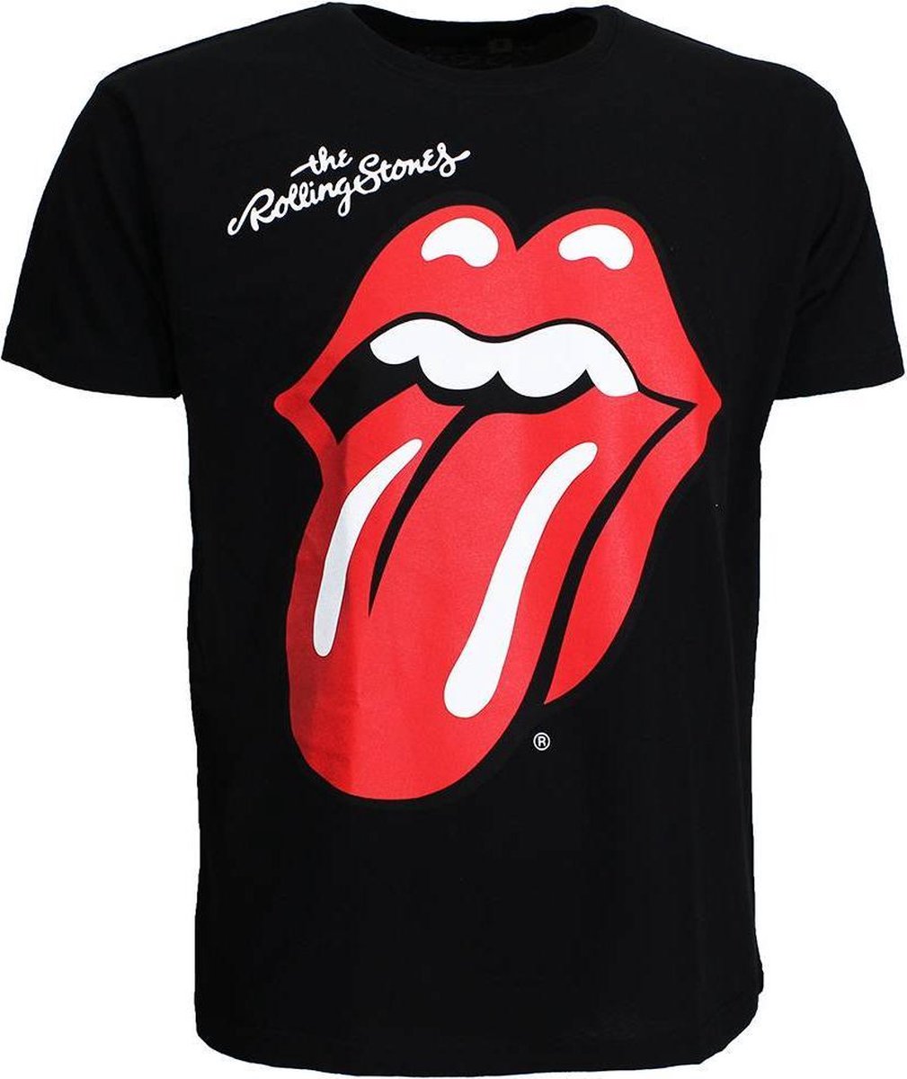 The Rolling Stones Tongue and Lips T-shirt Zwart - Officiële | bol.com