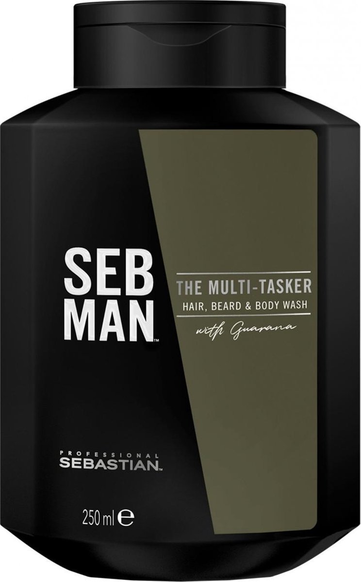 SEB MAN The Multitasker Care 3-in-1 Shampoo 250ml - Normale shampoo vrouwen - Voor Alle haartypes