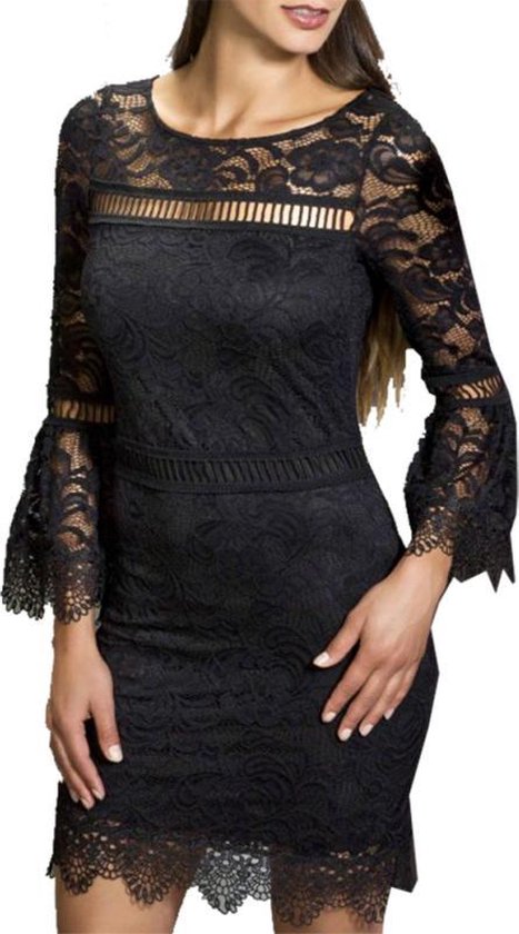Verdeelstuk Voorspellen Evaluatie K Design jurk M408 zwart | bol.com