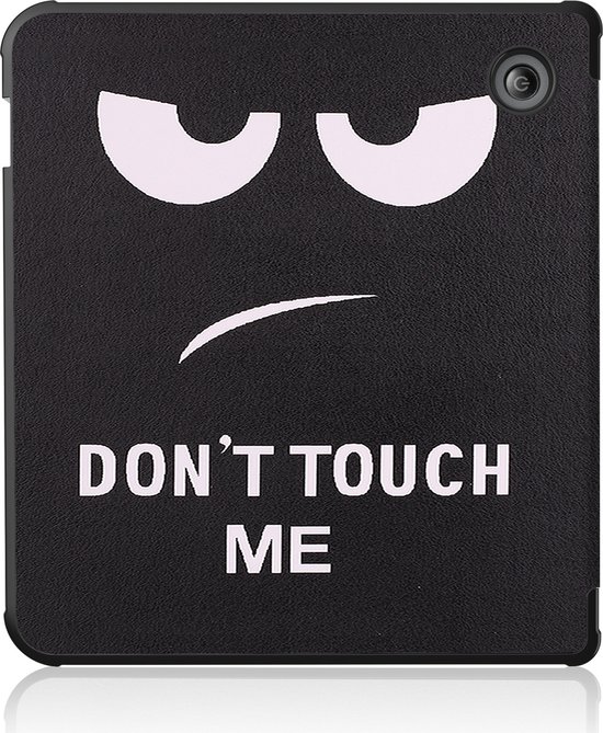 Hoes Geschikt voor Kobo Sage Hoesje Bookcase Cover Hoes Trifold - Hoesje Geschikt voor Kobo Sage Hoes Cover Case - Don't Touch Me van Mobigear — afbeelding 5