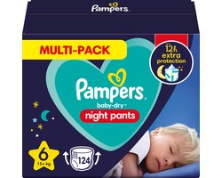 Pampers Night Pants - Maat 6 (15kg+) - 124 Luierbroekjes - Multi-Pack Nachtluiers