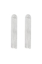 Bijoutheek Clous d'Oreilles Coeur Rond Cordes Argent