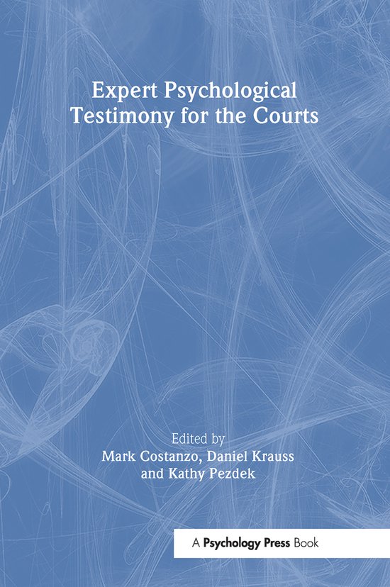 Expert Psychological Testimony for the Courts - cover