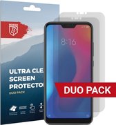 Rosso Screen Protector Ultra Clear Duo Pack Geschikt voor Xiaomi Mi A2 | TPU Folie | Case Friendly | 2 Stuks
