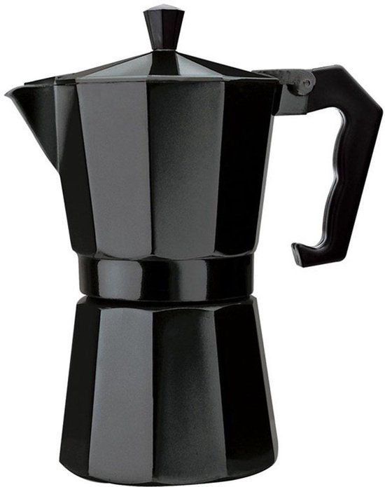 XXL Percolator 12 Kops - Mokkapot Coffee Espresso Maker - Italiaanse Koffiepot Moka Express Pot - 600ml - Zwart - Perculator