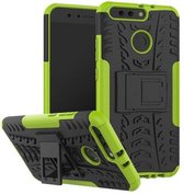 Honor 8 Pro - Schokbestendige Back Cover Groen