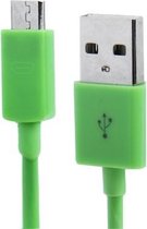 Micro USB naar USB Data Sync Oplaadkabel voor Samsung / HTC / LG / Sony / Nokia, lengte: 3 m (groen)