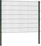 Dubbelstaafmat hekwerk 143 cm hoog | Dubbelstaafmatten | Groen | 12 meter lang