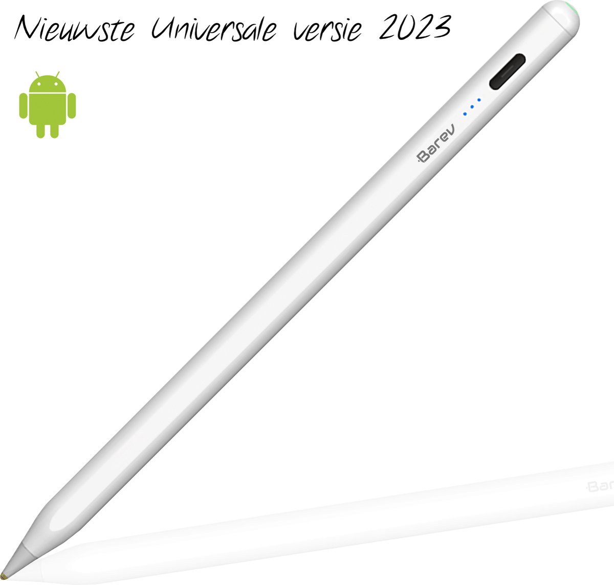 Barev Universeel Stylus pen - geschikt voor Android & Windows en Apple apparaten - Tablets en Telefoons - Nieuwste Generatie - USB-C-aansluiting