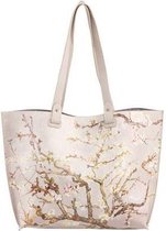 Goebel - Vincent van Gogh | Tas Amandelboom Zilver | Schoudertas - Shopper - 44cm - kunstleer