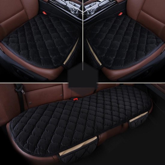 3 stks / set luxe warme autostoel cover kussen universele voor achter  stoelhoezen auto... | bol.com